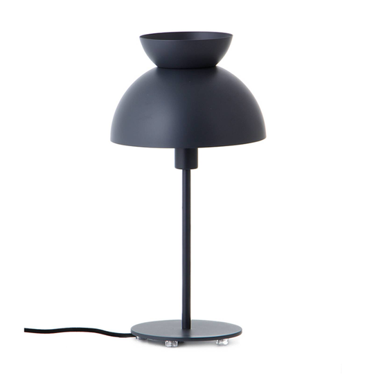 Frandsen Butterfly bordslampa stålblå brytare