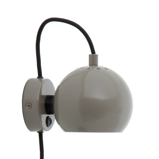 FRANDSEN Ball Magnet vägglampa grå blänkande