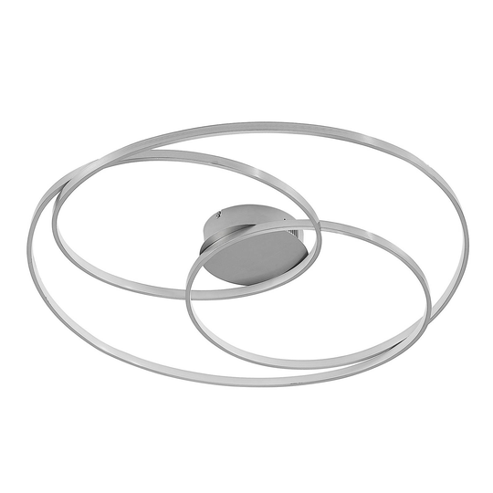 Lindby Kateryna LED-taklampa nickel