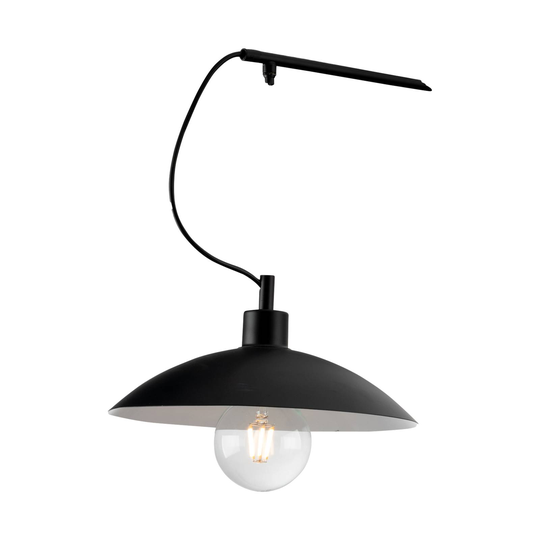 Vägglampa Eldorado med hylla, svart