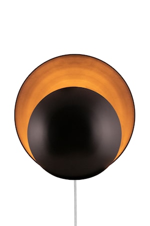 Vägglampa Orbit Svart