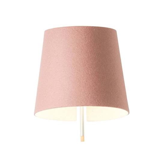 Vägglampa MUUN för väggutlopp, puder/ullvit