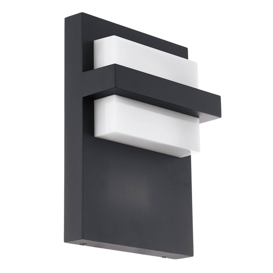 LED-utomhusvägglampa Culpina av aluminium antracit
