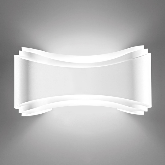 LED-designervägglampa Ionica i vitt