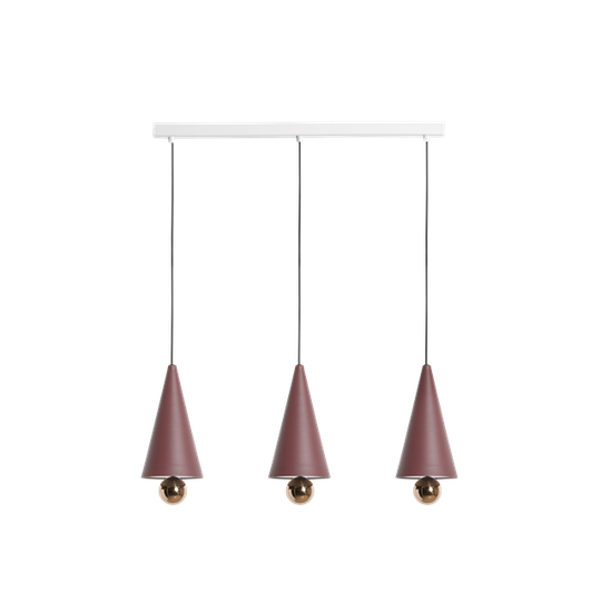 Petite Friture CHERRY LED Taklampa Linjär 3 St. Liten Rödbrun