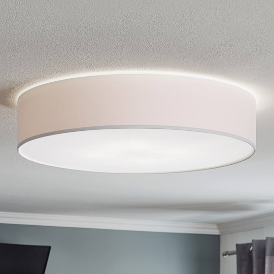 Taklampa Rondo, vit Ø 60 cm