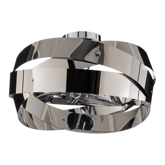 Taklampa Tornado krom-nickel 50 cm