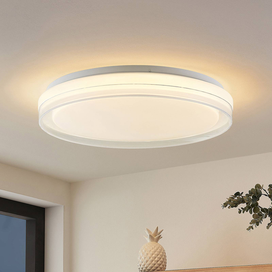 Lindby Jalani LED-taklampa CCT, vit