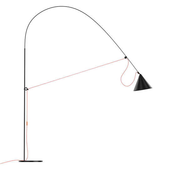 Midgard AYNO golvlampa 290cm svart/orange 2 700 K