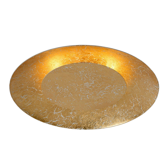 LED-taklampa Foskal mässing, Ø 34,5 cm