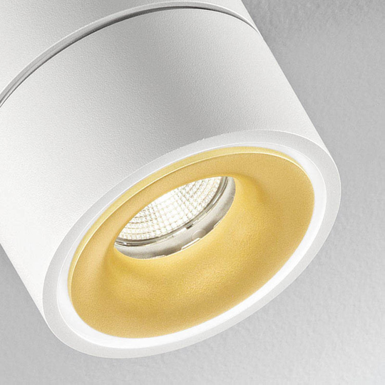 Egger Clippo Duo LED-spotlight, vit-guld, 2 700 K