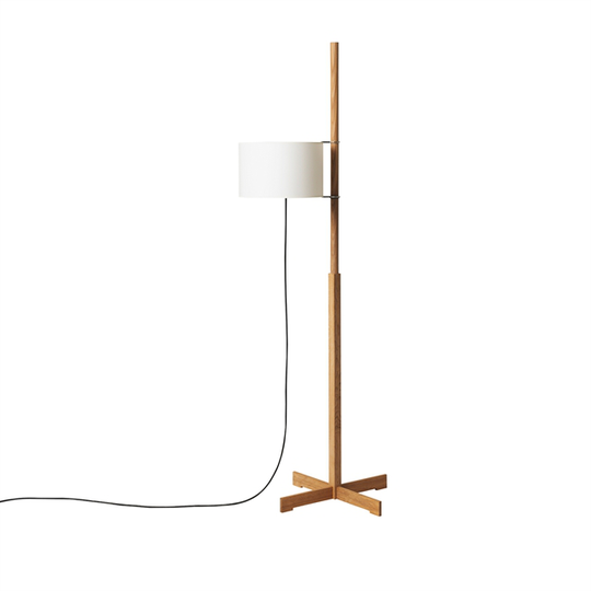 Santa & Cole TMM Golvlampa Vit Ek