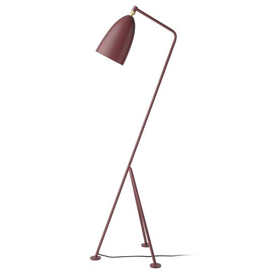 GUBI Gräshoppa trebent golvlampa, andorra-röd