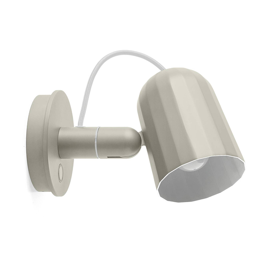 HAY Noc Wall Button LED-vägglampa, vit