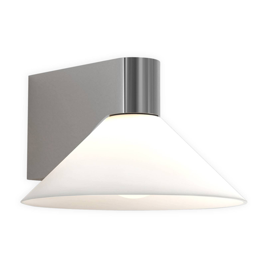 Astro Conic vägglampa, IP44, krom/vit