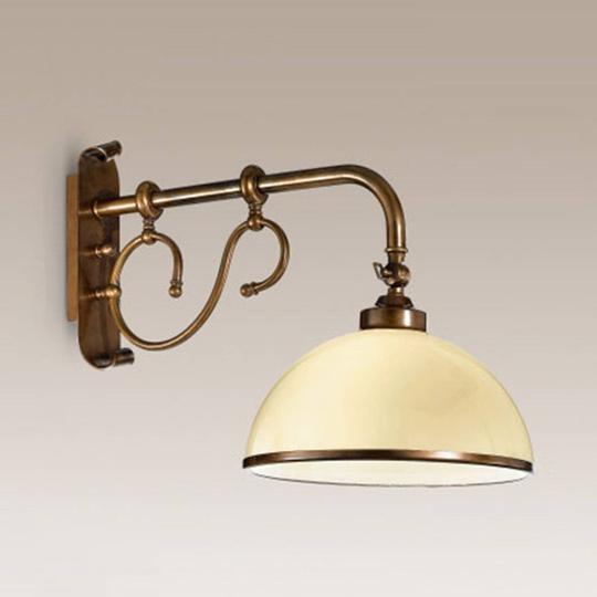 Elegant vägglampa La Botte, elfenbensvit