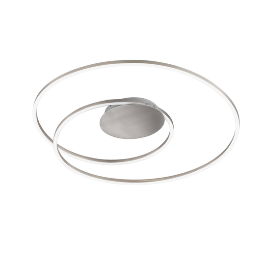 LED-taklampa Holy Ø 68 cm nickel matt