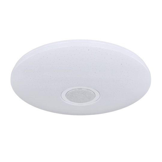LED-taklampa Clarke, vit RGBW fjärrkontroll