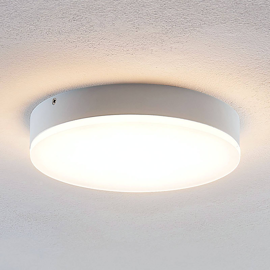 Lindby Leonta LED-taklampa, vit, Ø 20 cm