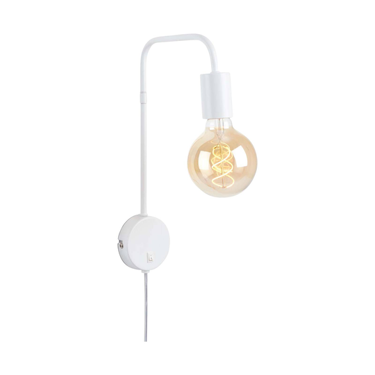 Vägglampa Alva Comfort light Retro, vit