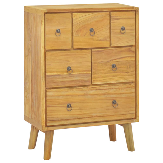 vidaXL Byrå 56x30x80 cm massiv teak