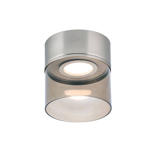 LED-taklampa Francis matt nickel Ø 15 cm