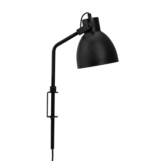 Dyberg Larsen Coast vägglampa med svart kontakt