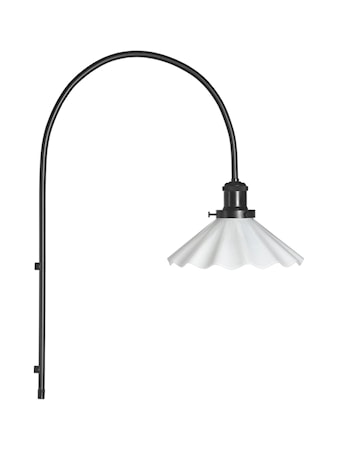 August Vägglampa Veckad 25 cm Opal