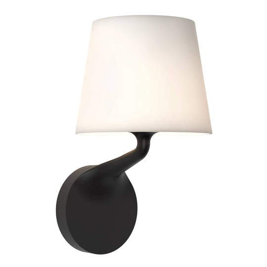 Astro Millie vägglampa, IP44, svart/vit