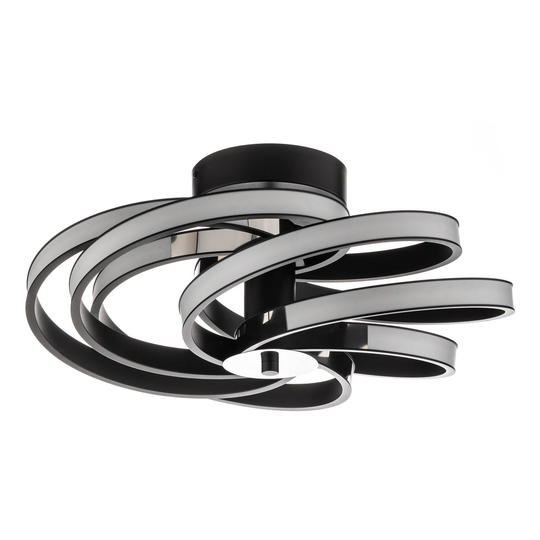 Zoya – modern LED-taklampa, svart