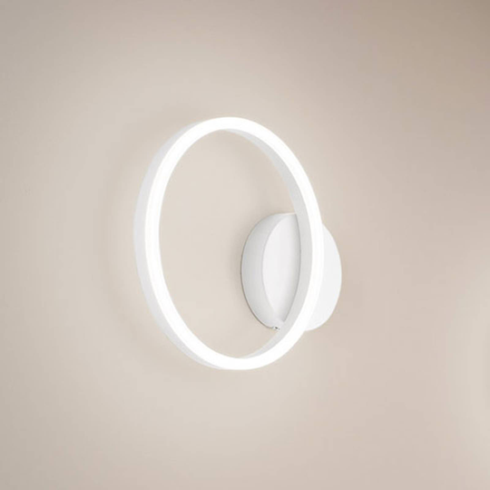 LED-vägglampa Giotto, 1 lampa, vit