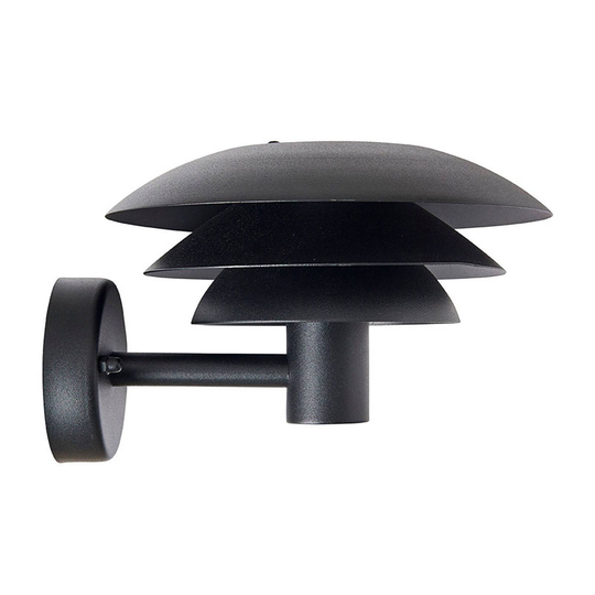 Dyberg Larsen DL20 Outdoor väggen svart Ø 20 cm