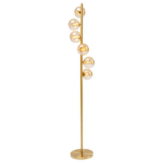Kare Scala Balls golvlampa, 6 lampor, guld