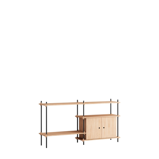 MOEBE S.85.2.C Hyllsystem Ek/svart