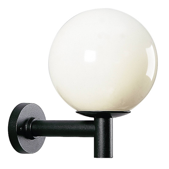 Kulformad utomhusvägglampa, 35 cm diameter