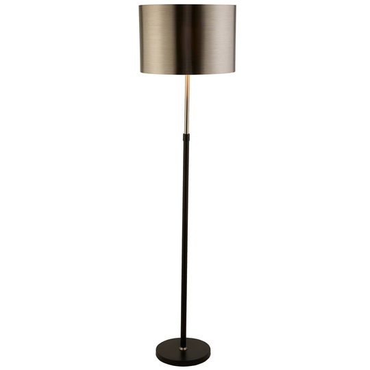 Golvlampa Column med metallskärm