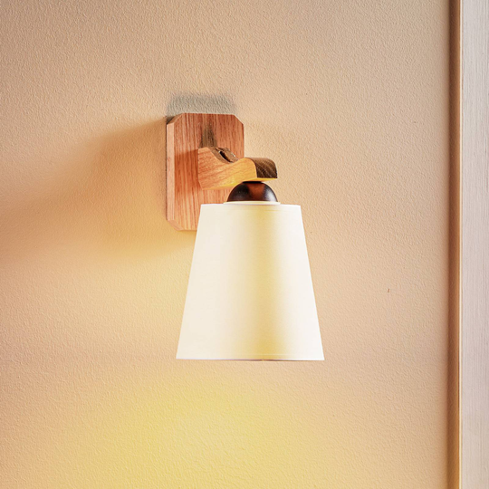 Vägglampa LW741155, ek/vit