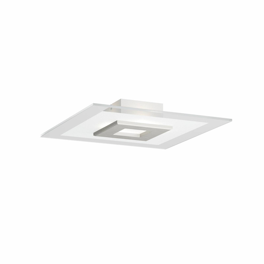 LED-taklampa Tian med glasskärm, 39 cm