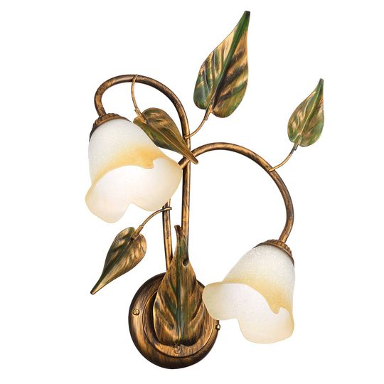 Vägglampa Miranda 2 lampor, brons