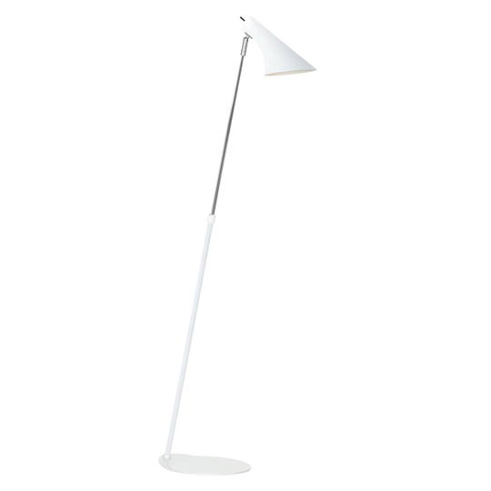 Elegant flexibel golvlampa Liam vit