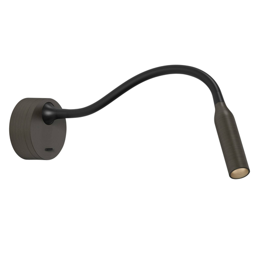 Astro Lucca LED-vägglampa med flexarm, brons