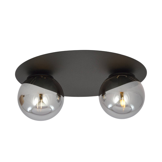 Taklampa Solar, svart/grafik, 2 lampor