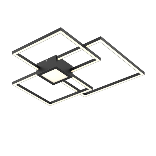 Lindby Duetto LED-taklampa antracit 38 W