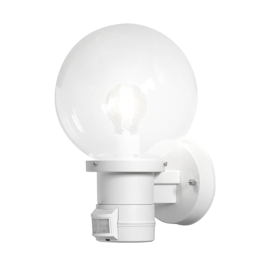 Utomhusvägglampa Nemi med rörelsesensor, svart