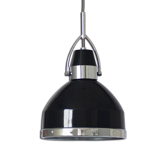 Industriellt utformad taklampa Britta, svart