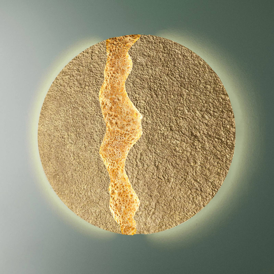 LED-vägglampa Eruption, Ø 80 cm