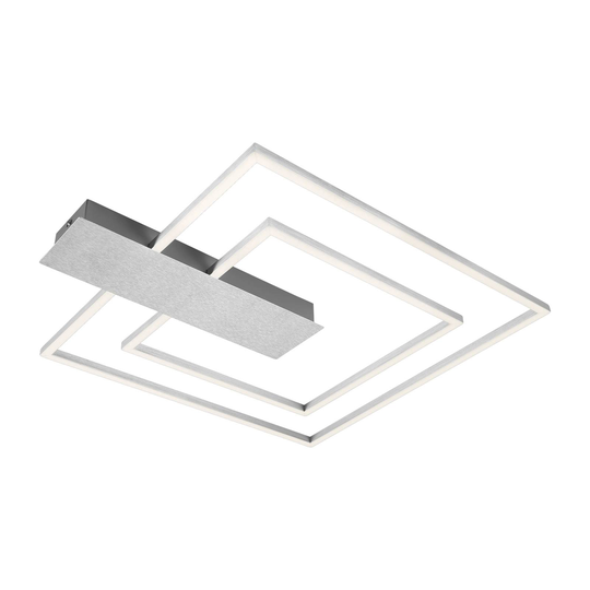 LED-taklampa Nico Duo 3 000 K kantig krom