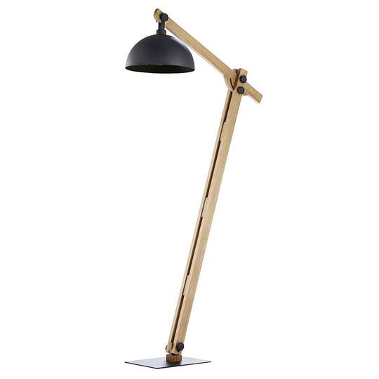 Envostar Stort golvlampa med trästänger