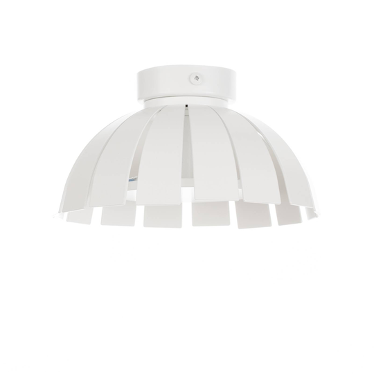 Vit LED-designertaklampa Loto, 20 cm