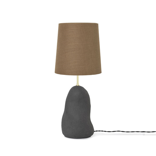 Ferm Living Hebe Bordslampa Medium Svart M. Brun Skugga